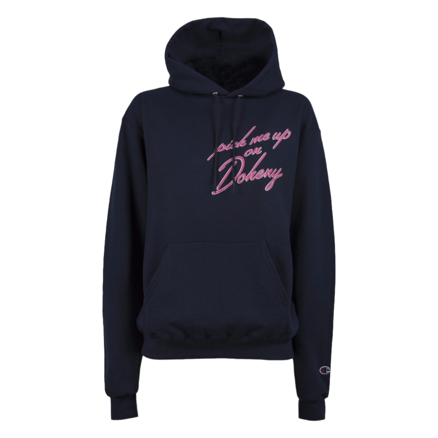 Pick Me Up On Doheny Navy Champion Hoodie